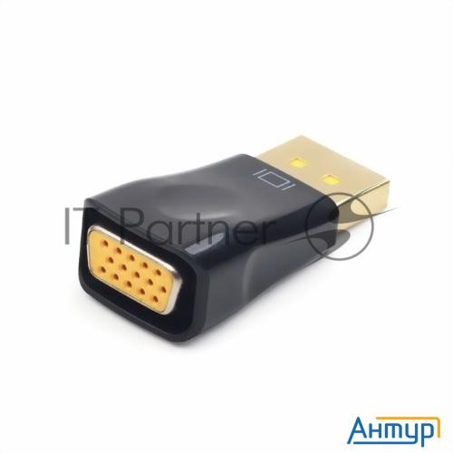 Переходник Displayport - Vga Cablexpert A-dpm-vgaf-01, 20m/15f, пакет