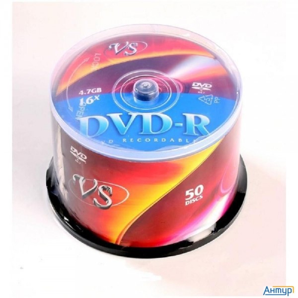 Диски Vs Dvd-r 4,7 Gb 16x Cb/50 (vsdvdrcb5001)