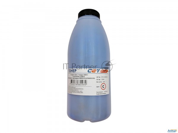 Тонер Cet Ce08-c/ce08-d Cet111040360 голубой бутылка 360гр. (в компл.:девелопер) для принтера Xerox