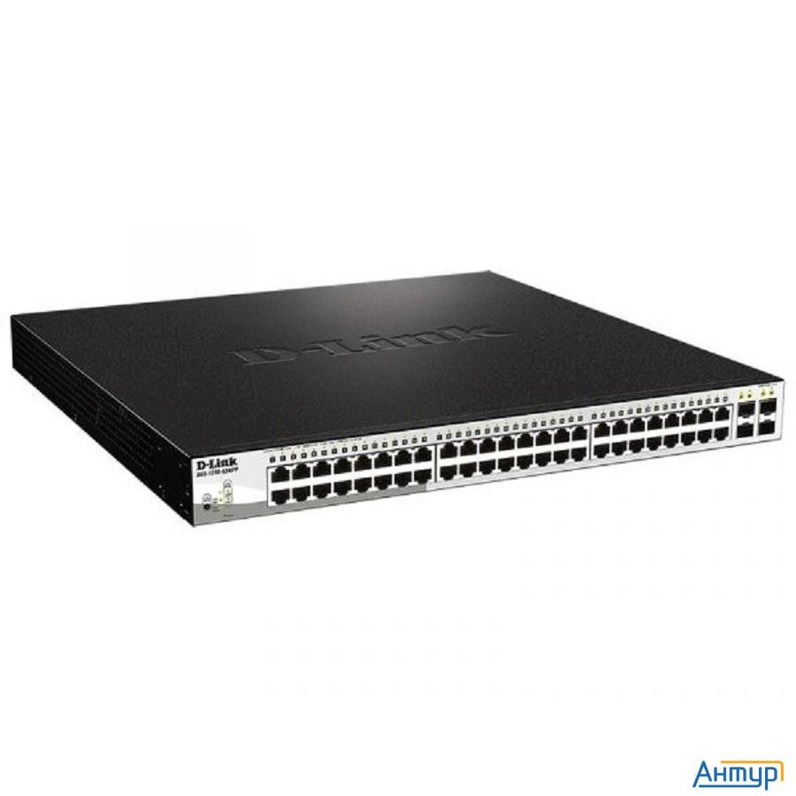 D-link Dgs-1210-52mpp/e2a Proj Настраиваемый L2 коммутатор с 48 портами 10/100/1000base-t и 4 портам