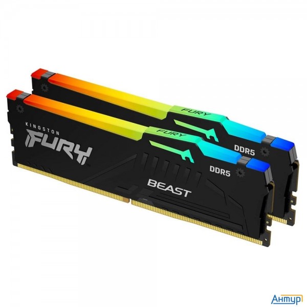 Kingston Fury Beast Kf564c32bbeak2-32 Ddr5 -  Kit 2х16ГБ 6400МГц, Dimm, Kf564c32bbeak2-32