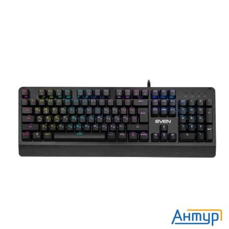 Механическая игровая клавиатура Sven Kb-g9700 (104 кл,+12fn,red Switch, Rgb, мет, корпус)