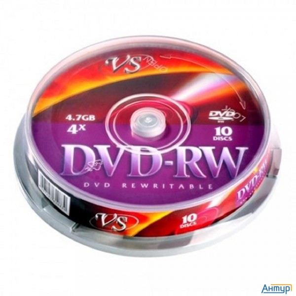 Диски Vs Dvd-rw 4,7 Gb 4x Cb/10