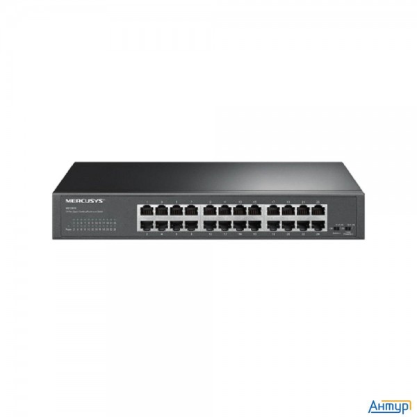 Mercusys Ms124gs Коммутатор с 24 гигабитными портами для размещения на столе или в стойке