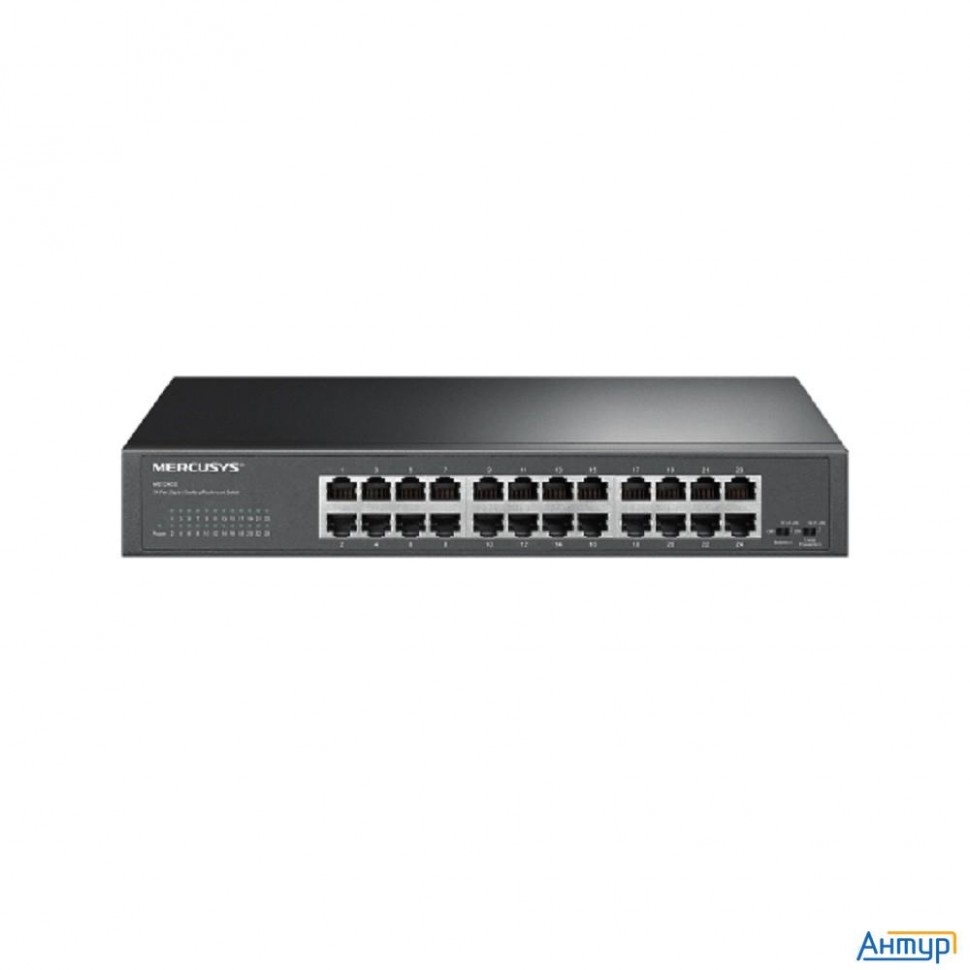 Mercusys Ms124gs Коммутатор с 24 гигабитными портами для размещения на столе или в стойке