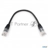 Патч-корд Utp Cablexpert кат.5e 0.25м, литой, многожильный (чёрный)