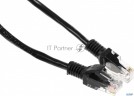 Патч-корд Utp Cablexpert кат.5e 0.25м, литой, многожильный (чёрный)
