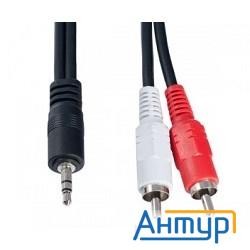 Perfeo Кабель Jack 3.5 мм вилка - 2xrca вилка, длина 2 м. (j2003)