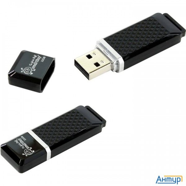 Smartbuy Usb Drive 32gb Quartz Series Black Sb32gbqz-k