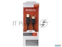 Кабель Defender Pro Usb 2.0 кабель удлинительный 1.8м Am/af , зол.конт, 2фер.фил. (87429)