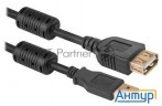 Кабель Defender Pro Usb 2.0 кабель удлинительный 1.8м Am/af , зол.конт, 2фер.фил. (87429)