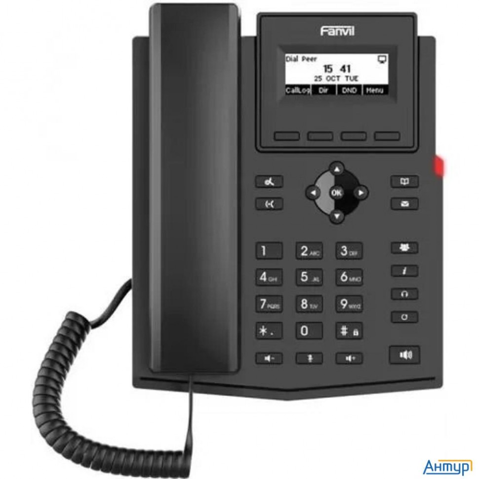 Телефон Ip Fanvil X301p  C б/п черный