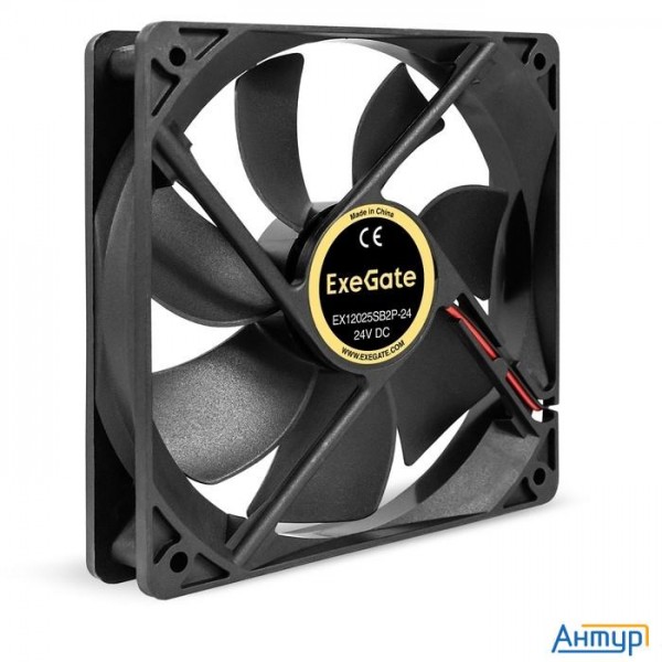 Exegate Ex295211rus Вентилятор 24В Dc Exegate Ex12025b2p-24 (120x120x25 мм, 2-ball (двойной шарикопо