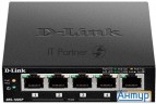 Неуправляемый коммутатор  D-link  Des-1005p/b1a с 5 портами 10/100base-tx (1 порт с поддержкой Poe)