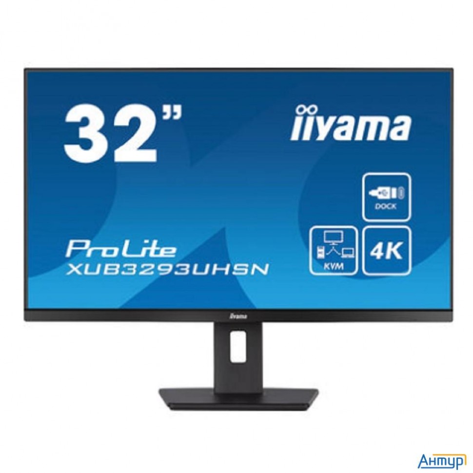 Lcd Iiyama 31.5" Xub3293uhsn-b5 {ips 3840x2160 60hz 4ms 350cd Hdmi Displayport Usb M/m Has}