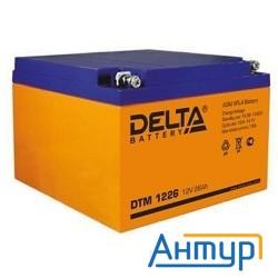 Delta Dtm 1226 (26А\ч, 12В) свинцово- кислотный аккумулятор