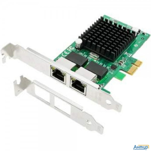 Orient Xwt-int82l2pe, Сетевая карта Pci-ex1 V1.0a 2xrj45 Gigabit Ethernet, Intel 82571gb Chipset, 1