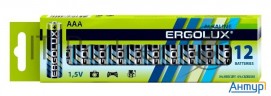 Батарея Ergolux Alkaline Lr03 Bp-12 Aaa 1250mah (12шт) коробка