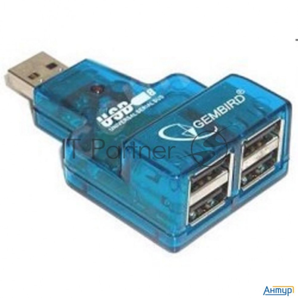 Контроллер Gembird  Hub Usb2.0 Mini 4-port Uhb-cn224