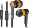 Наушники Defender Pulse 420 черный + оранжевый, вставки 63420
