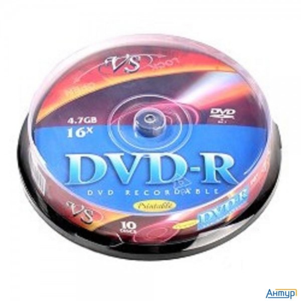 Dvd-r Диски Vs 4.7gb, 16x, Сake Box 10шт.