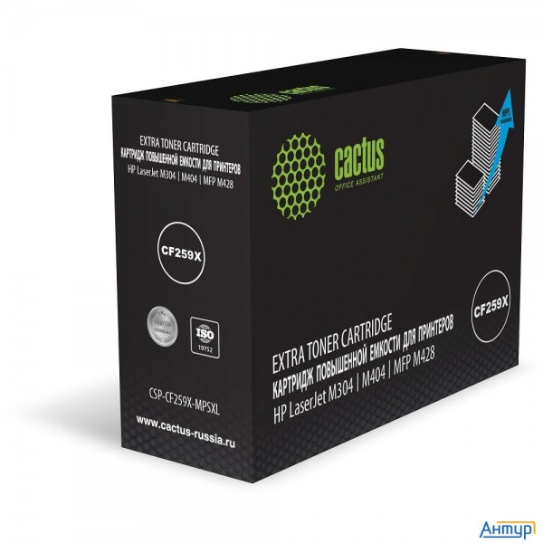 Картридж лазерный Cactus Csp-cf259x-mpsxl Cf259x черный (20000стр.) для Hp Lj M304/m404/mfp M428