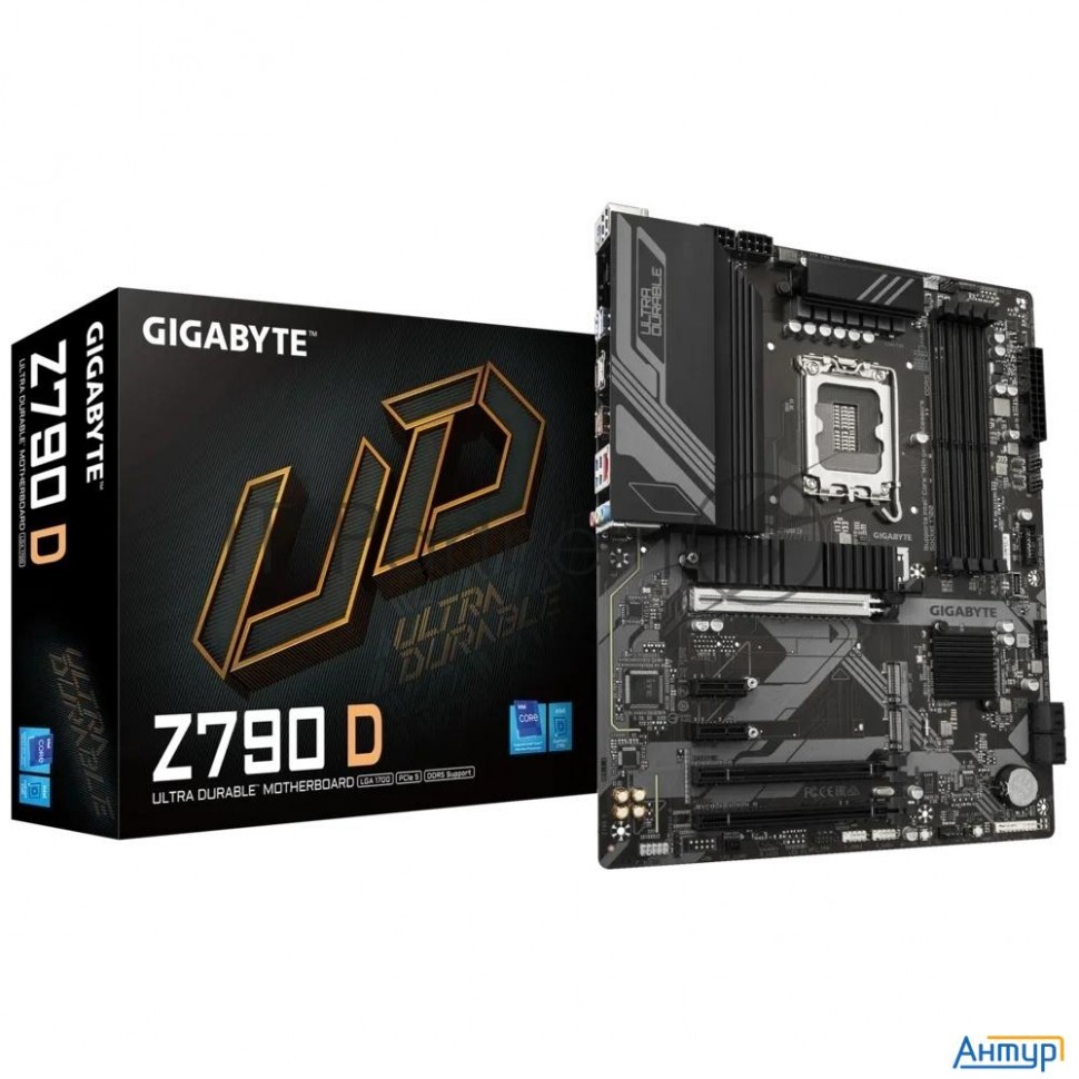 Материнская плата Gigabyte Z790 D, Lga1700, Z790, 4*ddr5, Dp+hdmi,  4 Sata 6 Гб/с, M2, Audio, Gb Lan