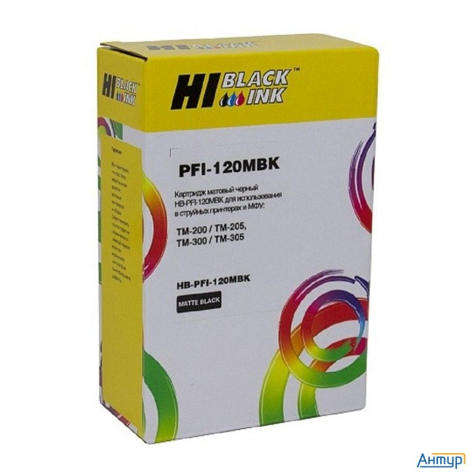 Hi-black  Pfi-120mbk  Картридж струйный для Canon Tm-200/205/300/305, Matte Black