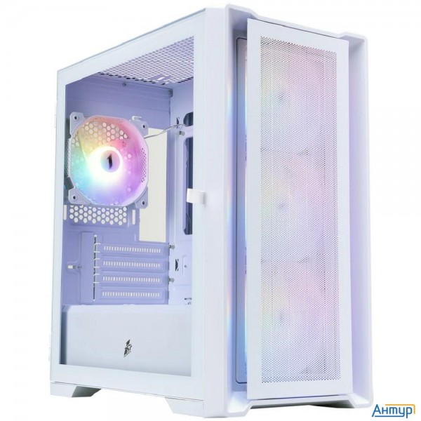 1stplayer Корпус Trilobite T4 Mesh Frgb White / Matx / 4x120mm Frgb Fans / T4-wh-4f1-w