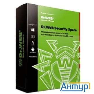 Bhw-b-12m-2-a3(a2) Dr. Web Security Space, картонная упаковка, на 12 месяцев,  на 2 ПК [350931]