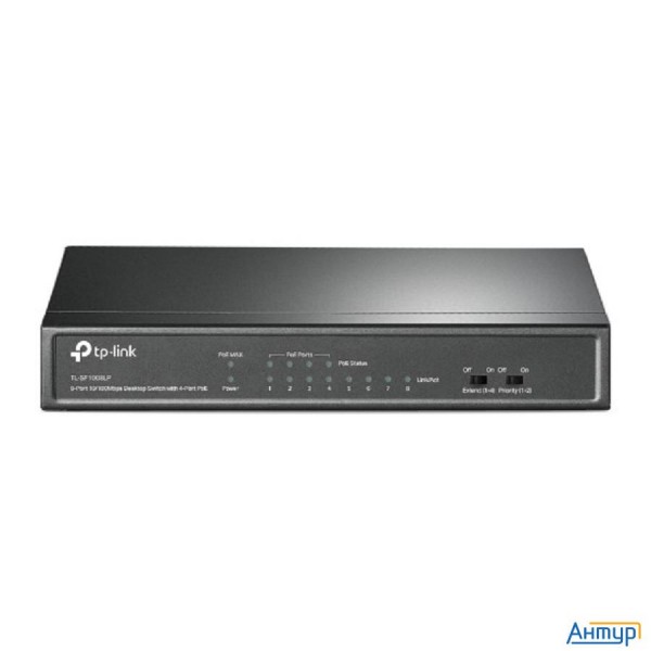 Tp-link Tl-sf1008lp 8-портовый 10/100 Мбит/с настольный коммутатор с 4 портами Poe