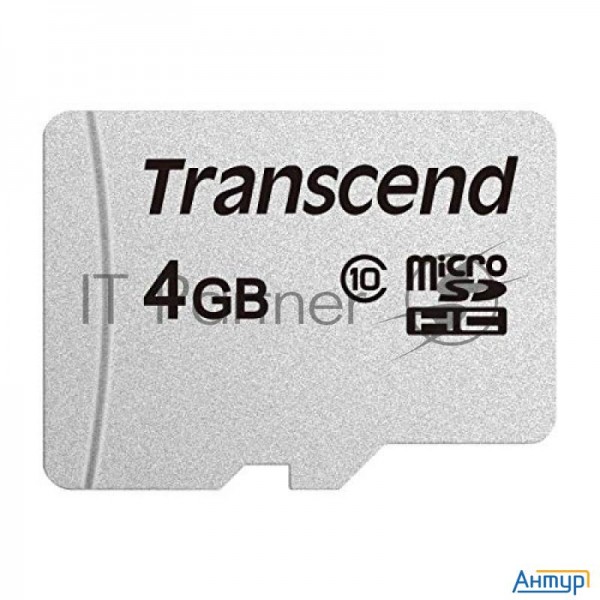 Флеш карта Microsd 4gb Transcend Microsdhc Class 10, (без адаптера), Tlc
