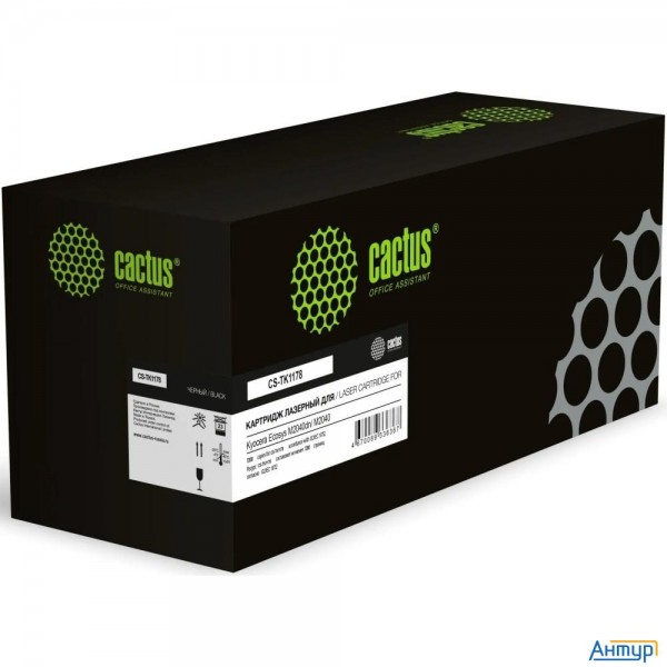 Картридж лазерный Cactus Cs-tk1178 Tk1178 Asia Cn черный (7200стр.) для Kyocera Ecosys M2040dn/ M204