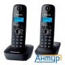 Kx-tg1612ruh (серый)  (Доп трубка в комплекте,АОН, Caller Id,12 мелодий звонка,поиск трубки)