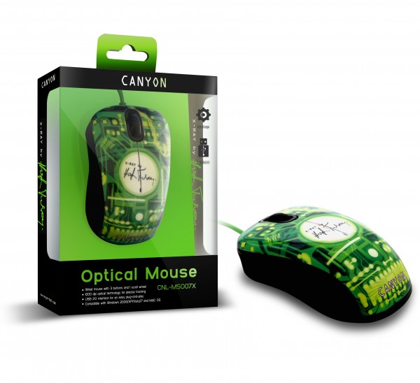 Canyon Cnl-mso07x X-ray Black/green [usb]