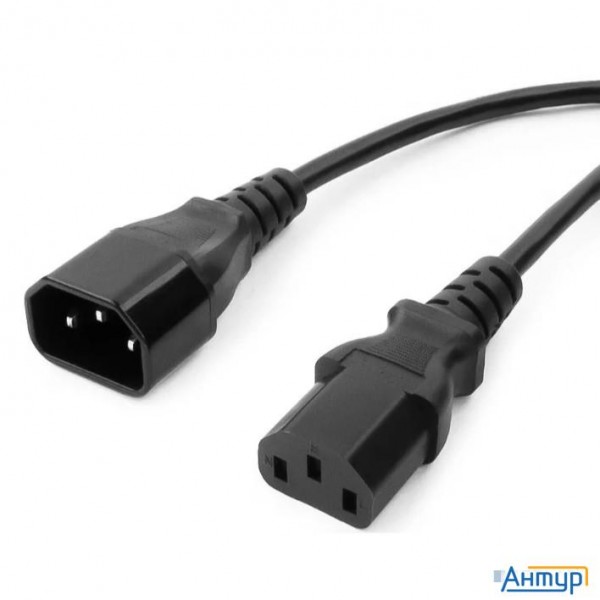 Bion Кабель-удлинитель питания 1.8м, C13-c14 с заземлением, 0.75мм, 10А, черный [bxp-pc-189-vde]