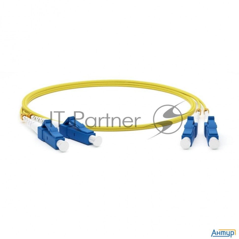 Патч-корд Hyperline волоконно-оптический (шнур) Sm 9/125 (os2), Lc/upc-lc/upc, Duplex, Lszh, 10 м Fc