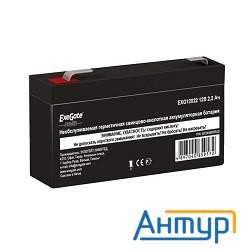 Exegate Ep249950rus Аккумуляторная батарея  Exegate Power Exg12022, 12В 2.2Ач, клеммы F1
