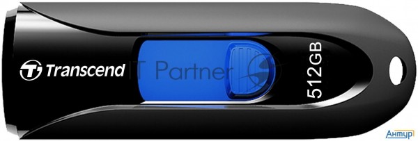 Флеш Диск Transcend 512gb Jetflash 790 Ts512gjf790k Usb3.0 черный
