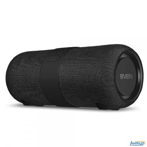 Sven Ps-340, черный (24 Вт, Waterproof (ipx6), Tws, Bluetooth, Fm, Usb, 3600мА*ч)