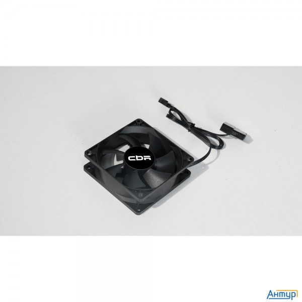 Cbr Вентилятор для корпуса Cbr-cf-8025-1600b, 80*80*25мм, 3-pin+molex, 1600 Rpm, 30 Cfm, 24.6 Dba