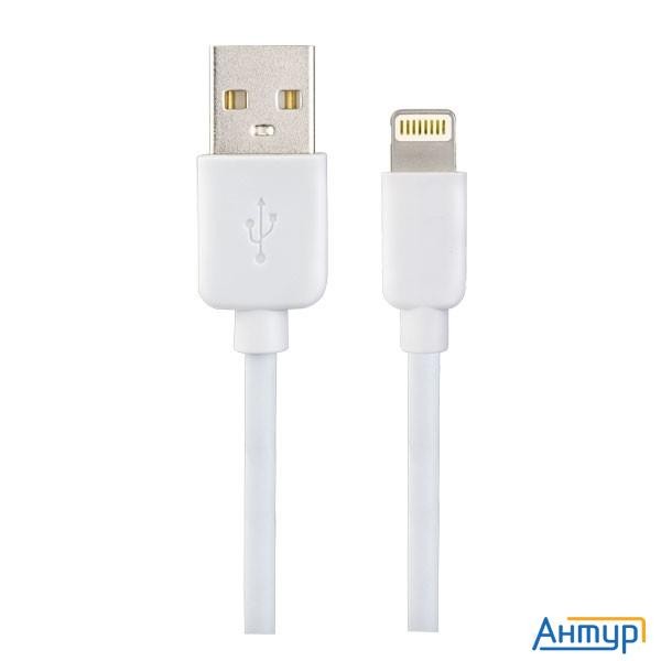 Perfeo Кабель для Iphone, Usb - 8 Pin (lightning), белый, длина 1 м., бокс (i4604)