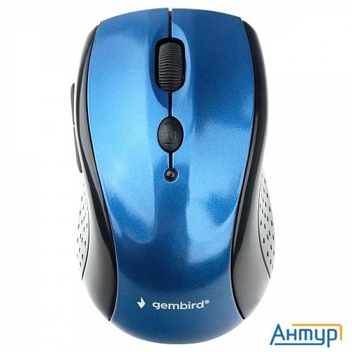 Gembird Musw-425 {Мышь беспроводная, синий, 2.4ГГц, 5кн+колесо-мышка, 1000/1600/2400 Dpi, оптический