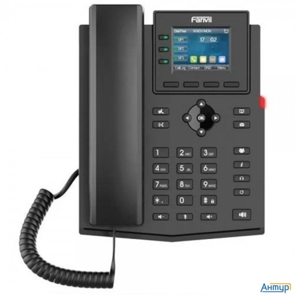 Телефон Ip Fanvil X303p  C б/п черный