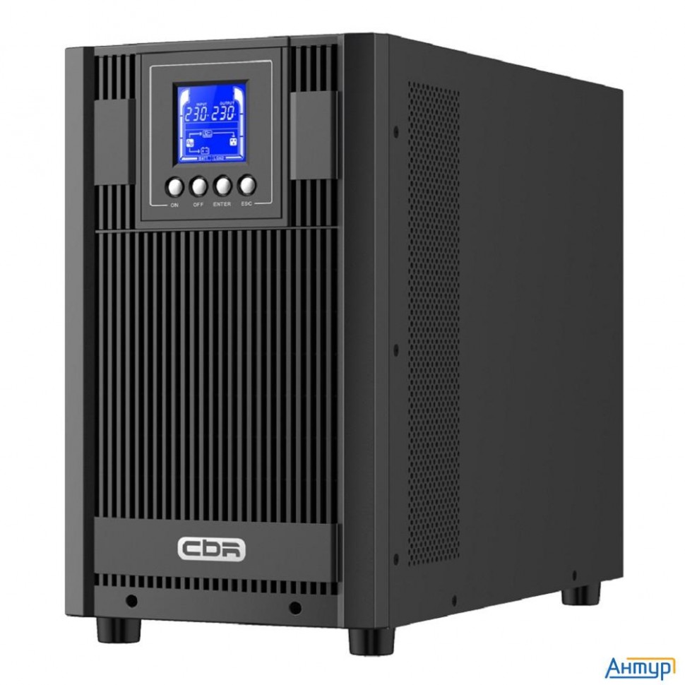 ИБП Cbr [esn-3kt-4f-lchersc] Online 3000va/3000w Tower 4 X Schuko + 1 Tb, Lcd, Hid-usb, Rs232, Epo,