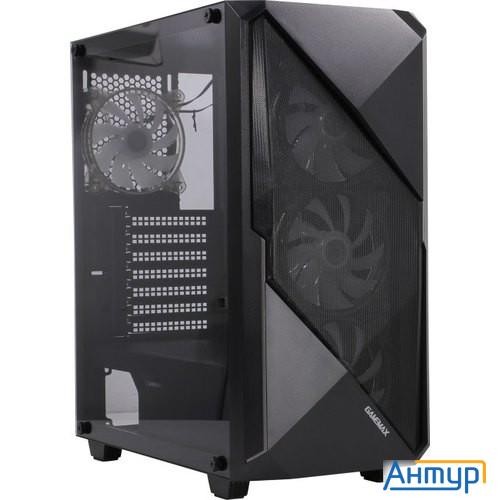 Gamemax [revolt] Atx,Черн,usb3.0,Зак.стекло,1*120мм вент+контроллер без БП [mfg.3606]