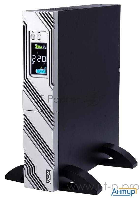 Источник бесперебойного питания Powercom Smart King Rt Srt-3000a Lcd 2700Вт 3000ВА черный