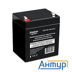 Exegate Es252439rus Аккумуляторная батарея  Exegate Special Exs1245, 12В 4.5Ач, клеммы F2