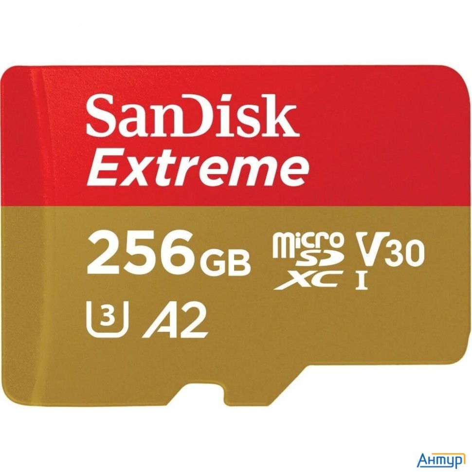 Micro Securedigital 256gb Sandisk Microsdxc Class 10 Uhs-i A2 C10 V30 U3 Extreme 190mb/s [sdsqxav-25