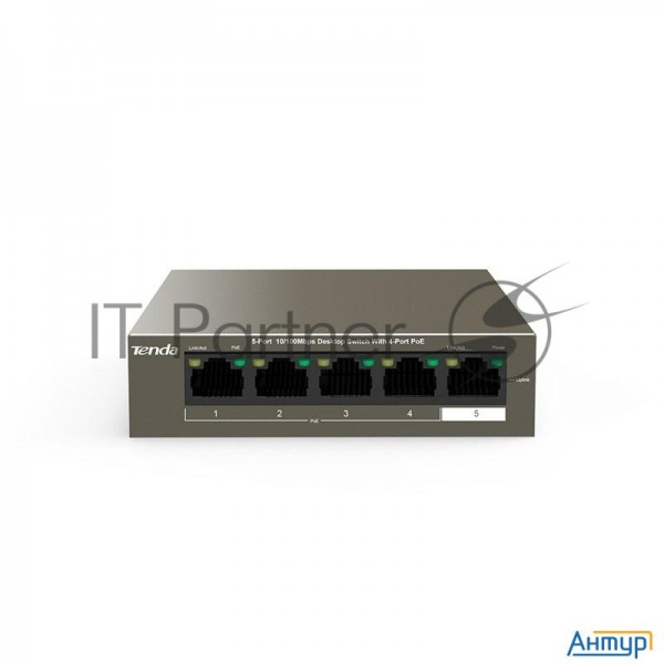 Коммутатор Tenda Tef1105p-4-63w 5port 10/100m